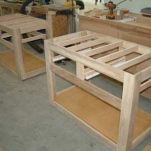 Miter saw cabinets