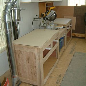 Miter saw cabinets