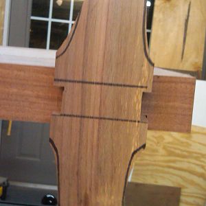 Maloof side chair front joint rough