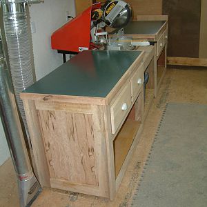 Miter saw cabinets