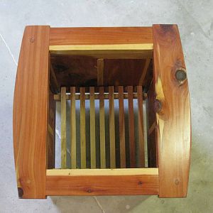 Top View of Cedar Planter Box