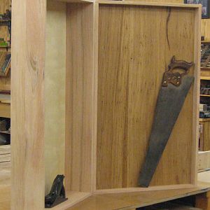 Wall hung shop cabinets