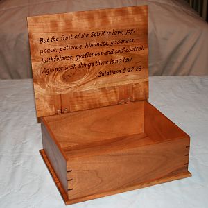 Cherry Bible Box