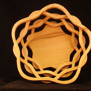 Star-shaped basket in Cherry