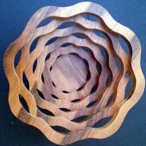 Jatoba wavy basket
