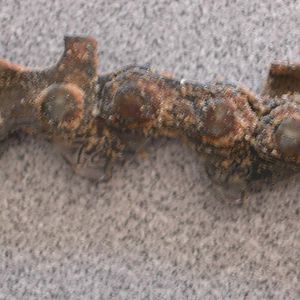 Chain saw gunk