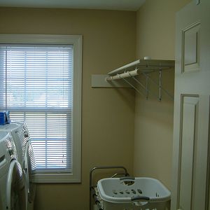 Laundry room shelf