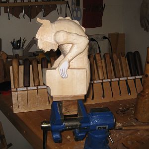 Grotesque Carving WIP 1