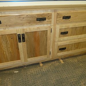 spalted sycamore cabinets