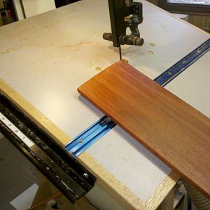Rocky Top Coffee Table - roughing out the end profile