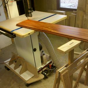 Rocky Top Coffee Table - cutting the curve on the ends