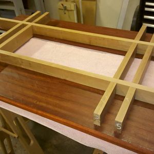 Rocky Top Coffee Table - stretchers in place