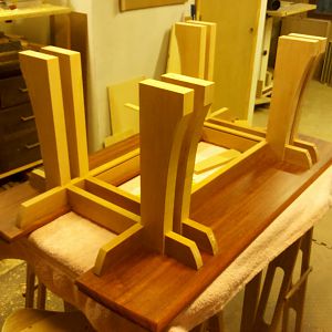 Rocky Top Coffee Table - leg joinery complete