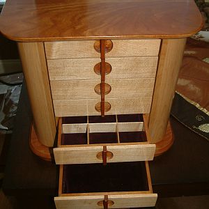 Maple and Cherry Jewelry Box