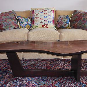 Walnut Slab Coffee Table