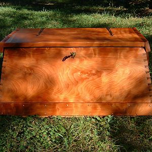18th Century Curly Redwood Seachest