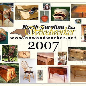 2007 NC Woodworker Calendar Cover