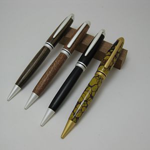 Macassar Ebony, Sapele, Gabon Ebony, TruStone Dino bone