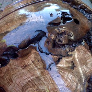 Red Oak Burl Bowl