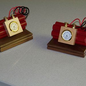 Time Bomb Desk Clock