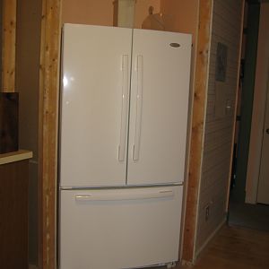 recessed fridge