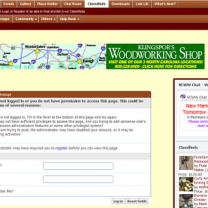 Classifieds - Please Login Screenshot