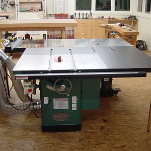 new outfeed table & saw