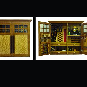 Red Oak Tool Cabinet
