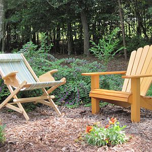 Cypress Adirondack and Sling chair