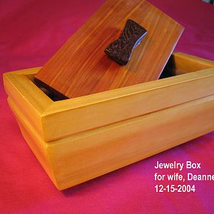 Finished Jewelry box for my wife Deanne.