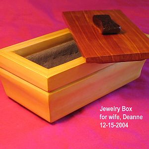 Finished Jewelry box for my wife Deanne.