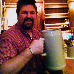 Scott Markwood and his big mug