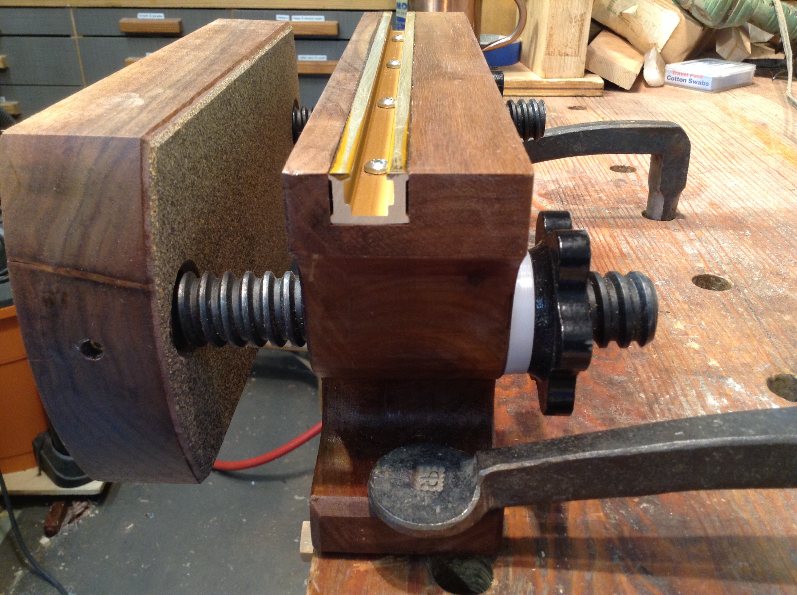 Yet another dumbbell screw Moxon vise Page 2 NC Woodworker
