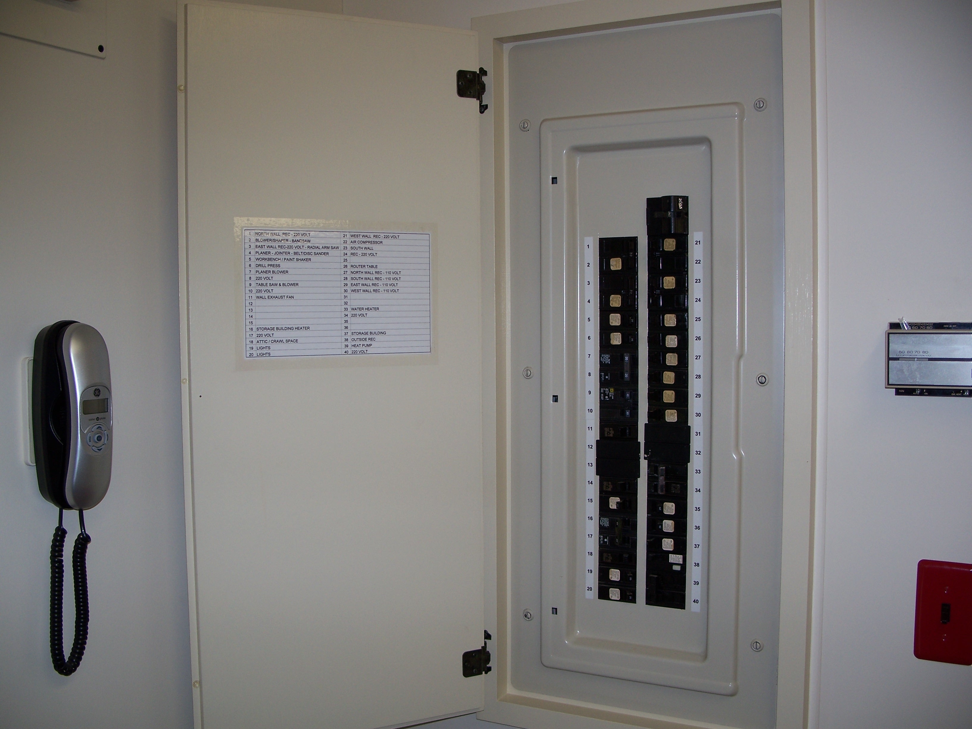 200 Amp breaker panel