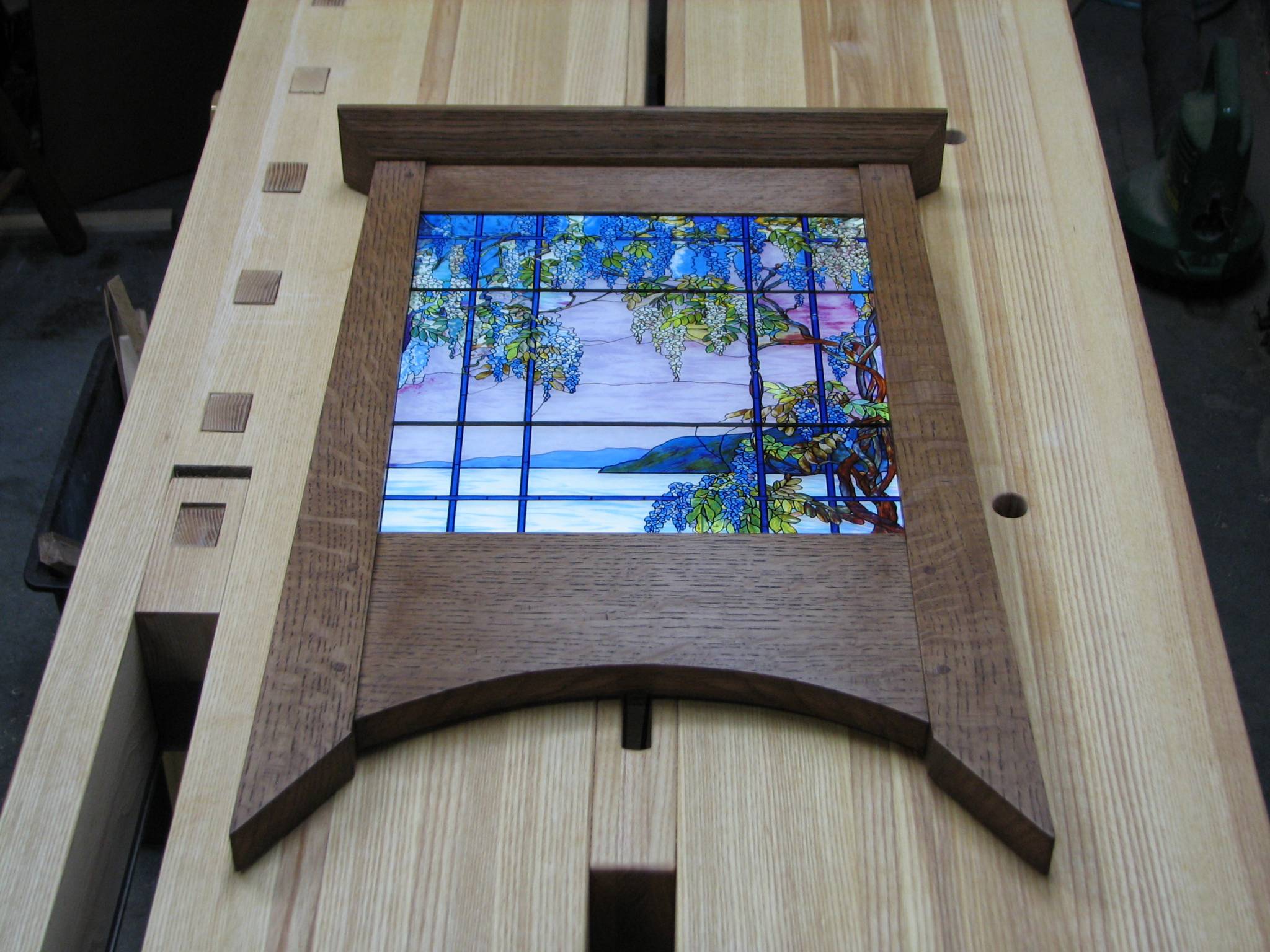 Arts & Crafts Frame for Stained Glass Panel