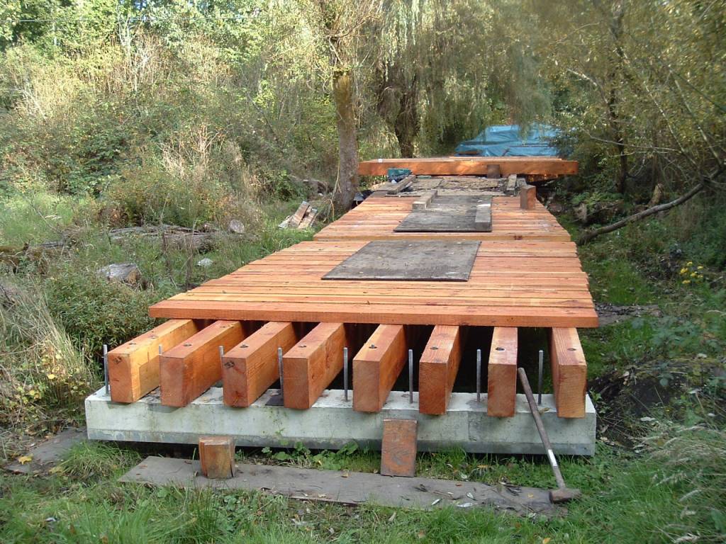 Bio Poly with extra Zinc Borate added for this wetlands bridge.