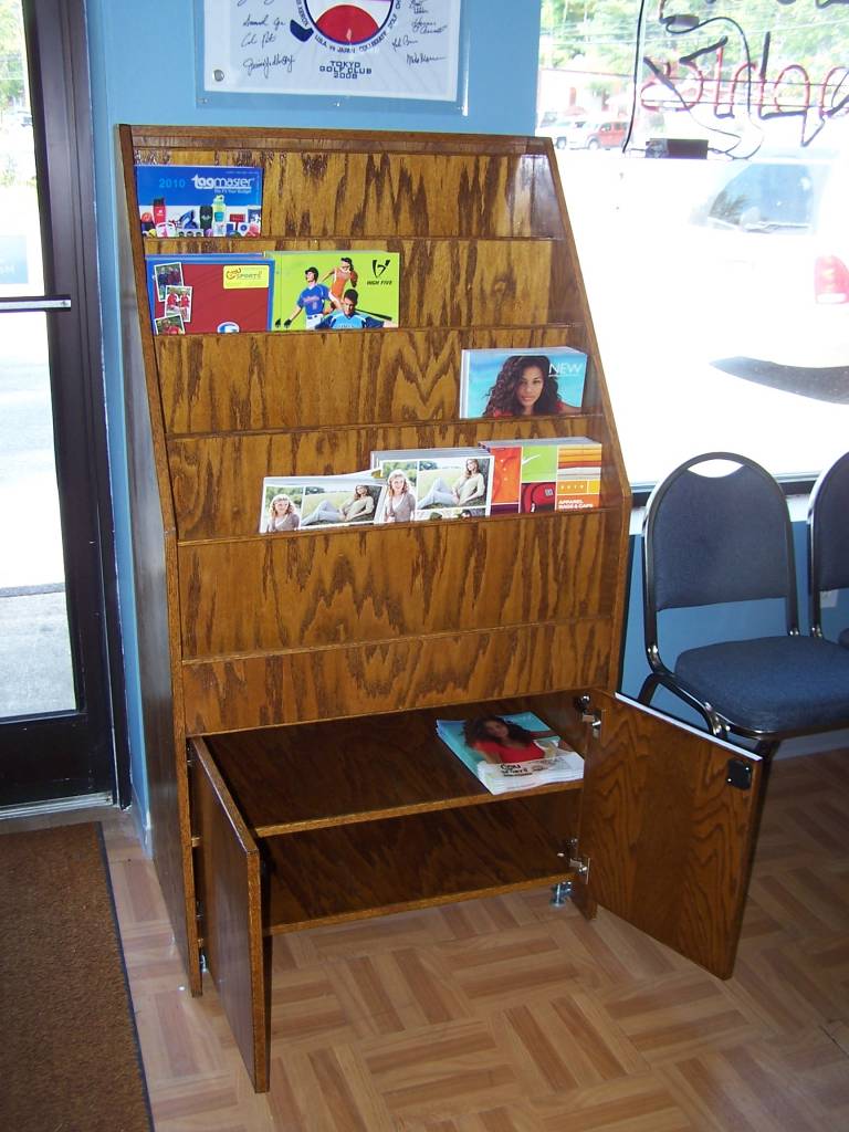 Catalog Stand in Use