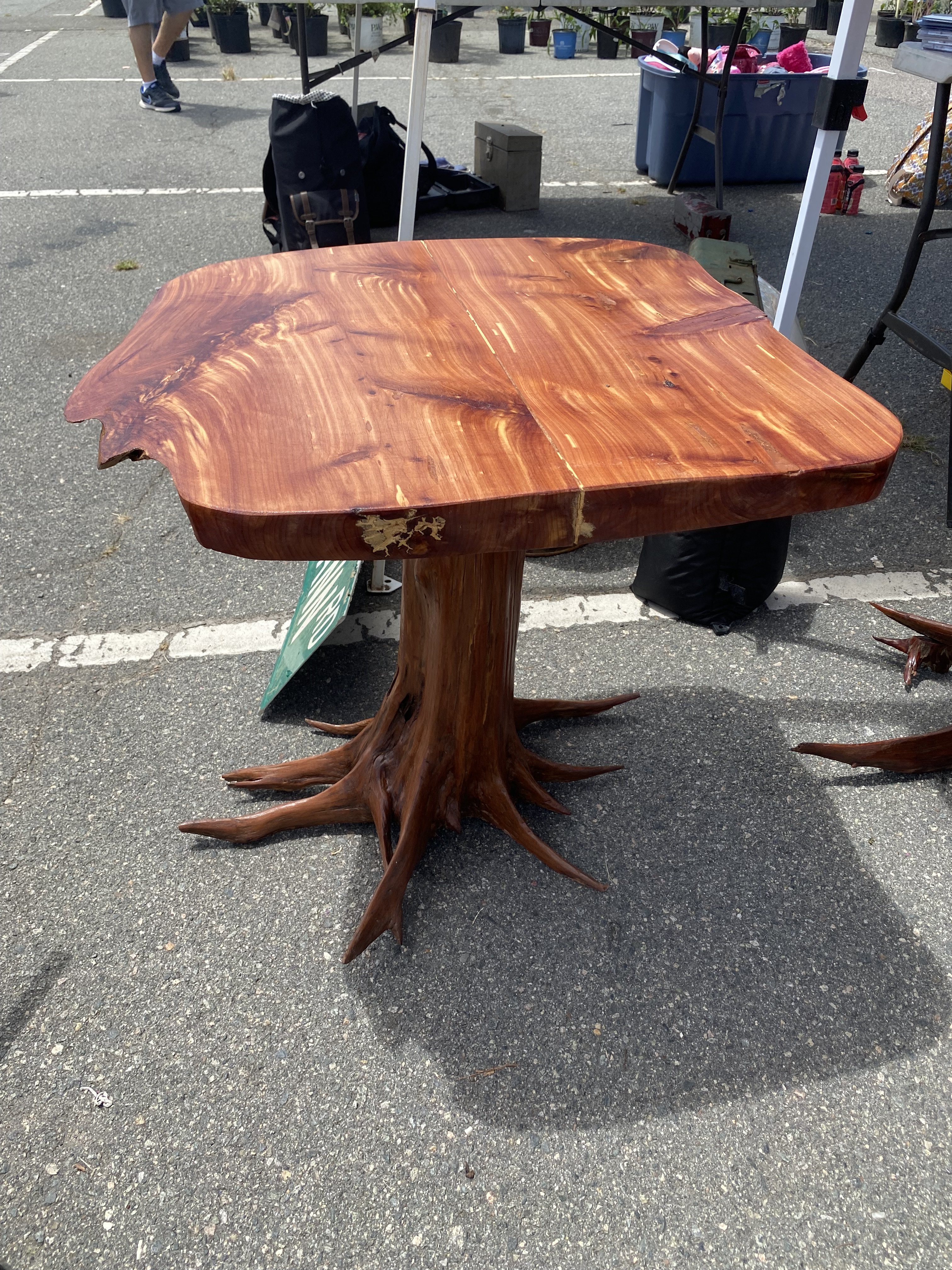 Cedar end table