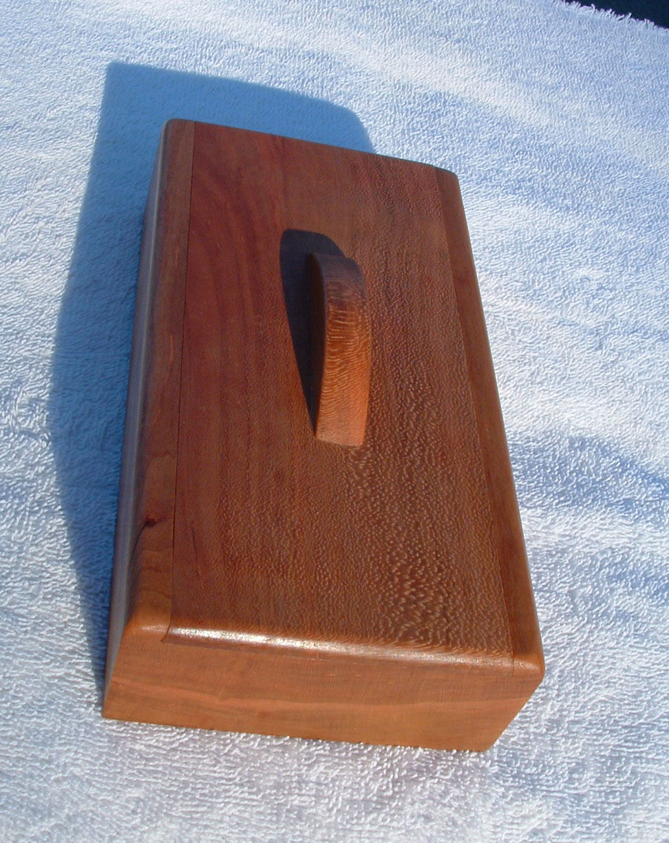 Cherry box from salvaged wood