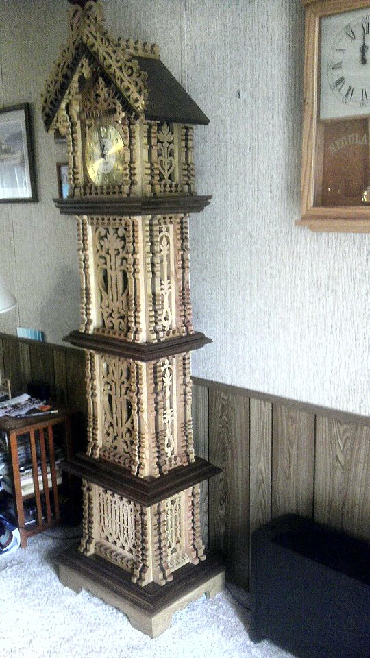 Country Cottage Grandfather Clock