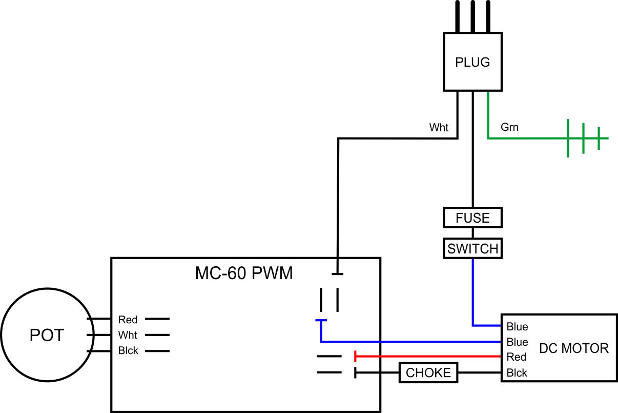 DC Motor Wiring Diagram