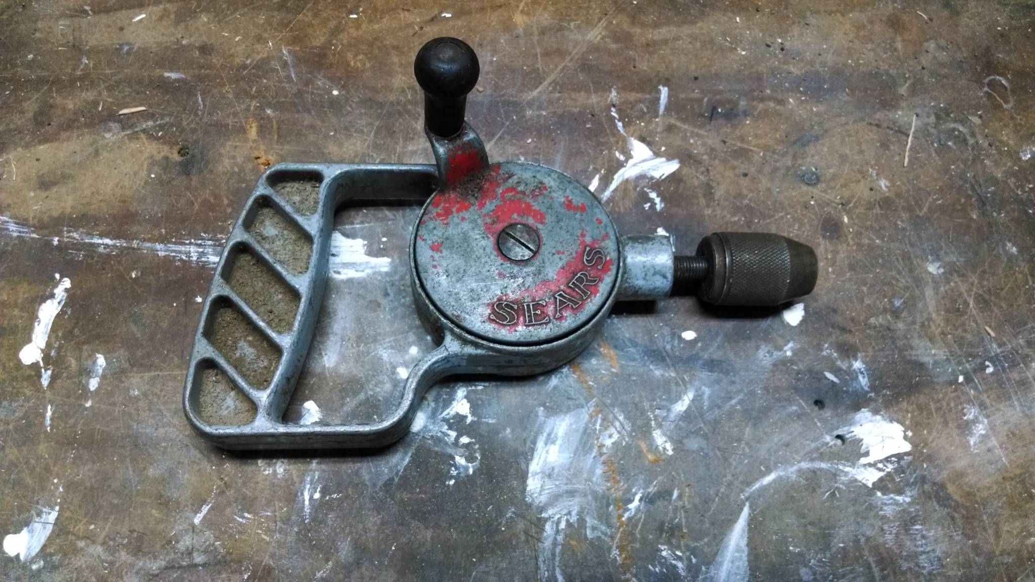 Egg beater style hand drill