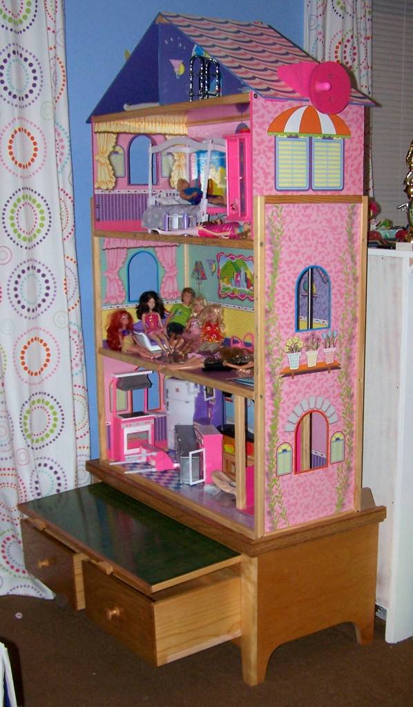 Girls' Barbie Dresser - In Use