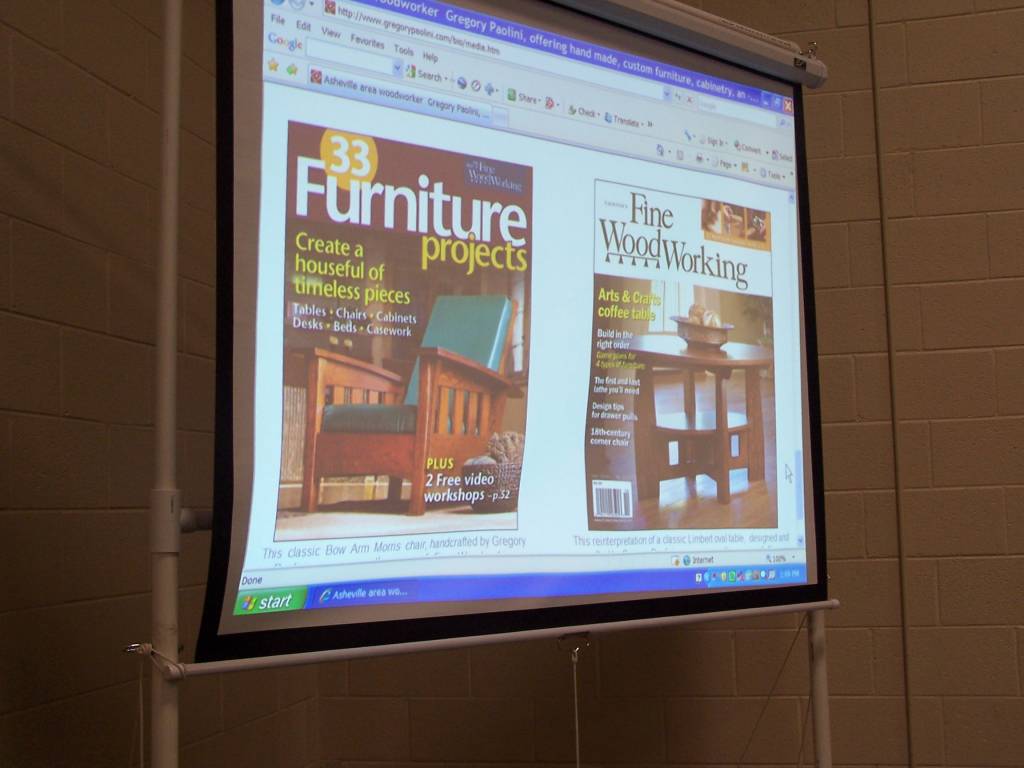 Greg Paolini on the cover of Fine Woodworking