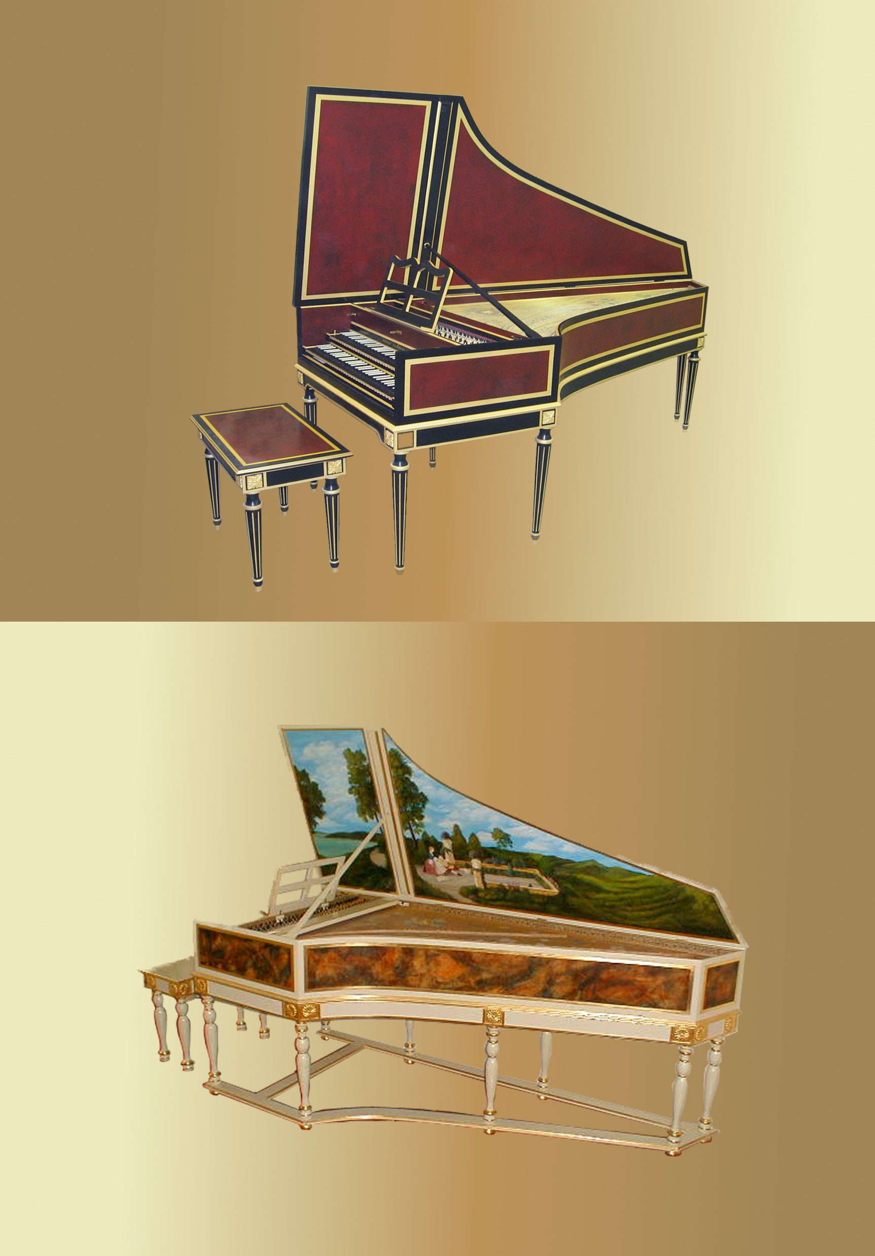 Harpsichord Collage