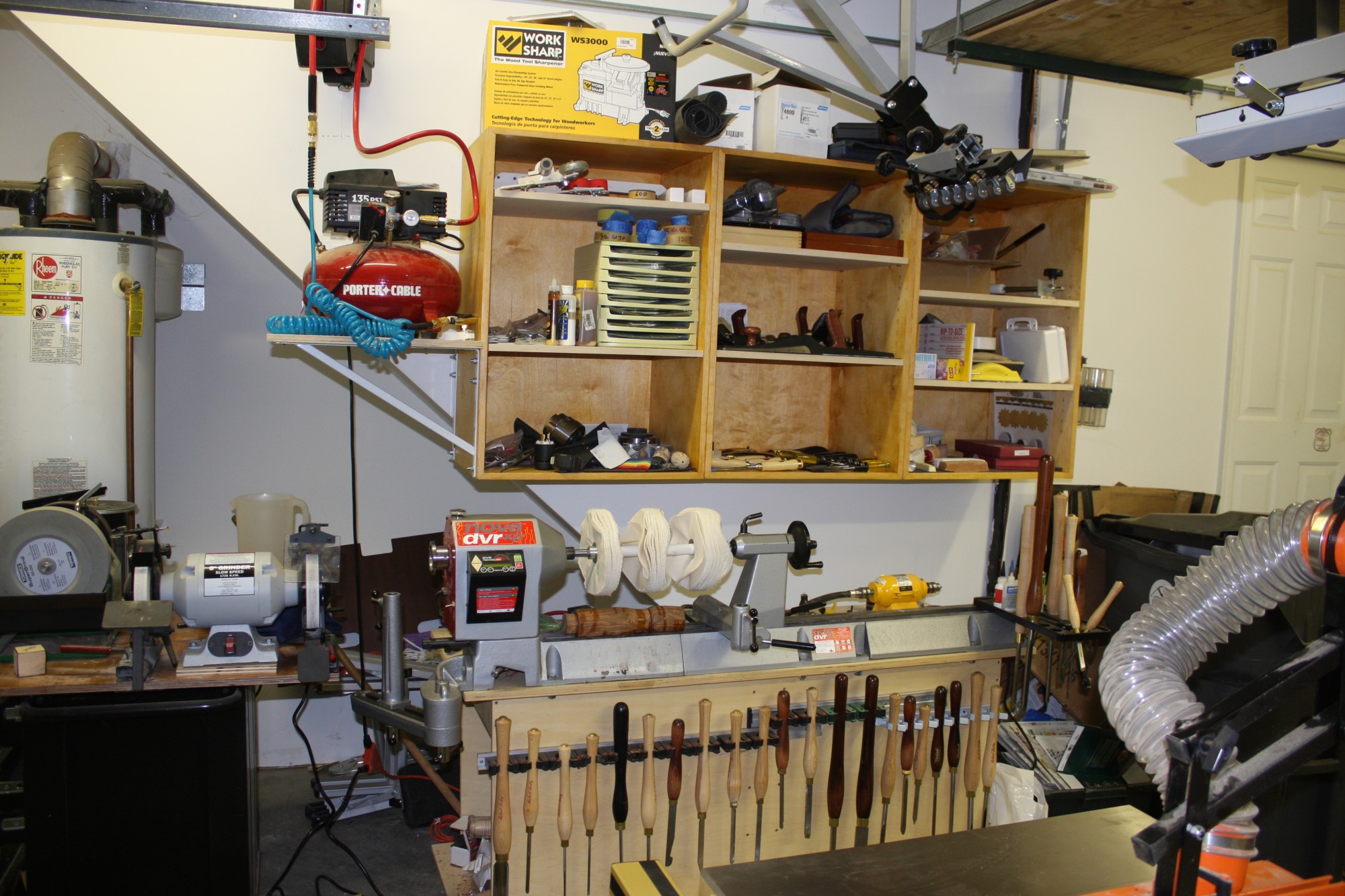 Lathe and Tools cabinet