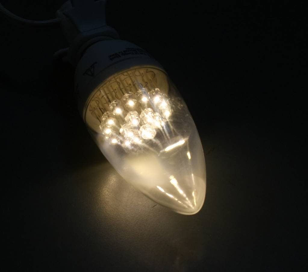 LED bulb in the dark