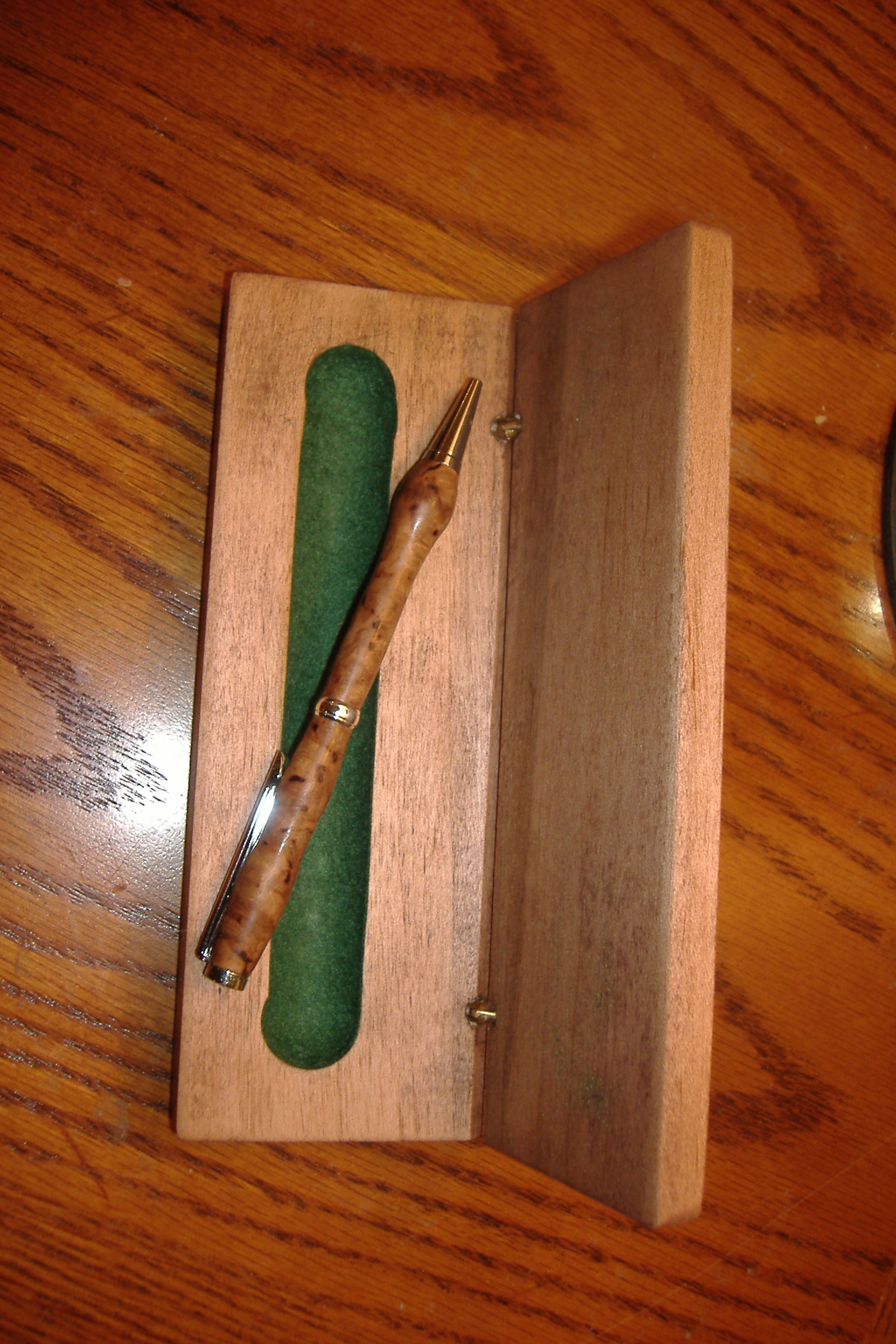 maple burl pen and case