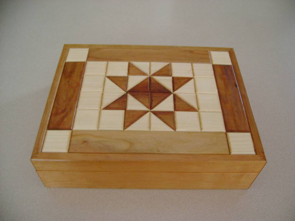 Quilted Cherry and Maple Box