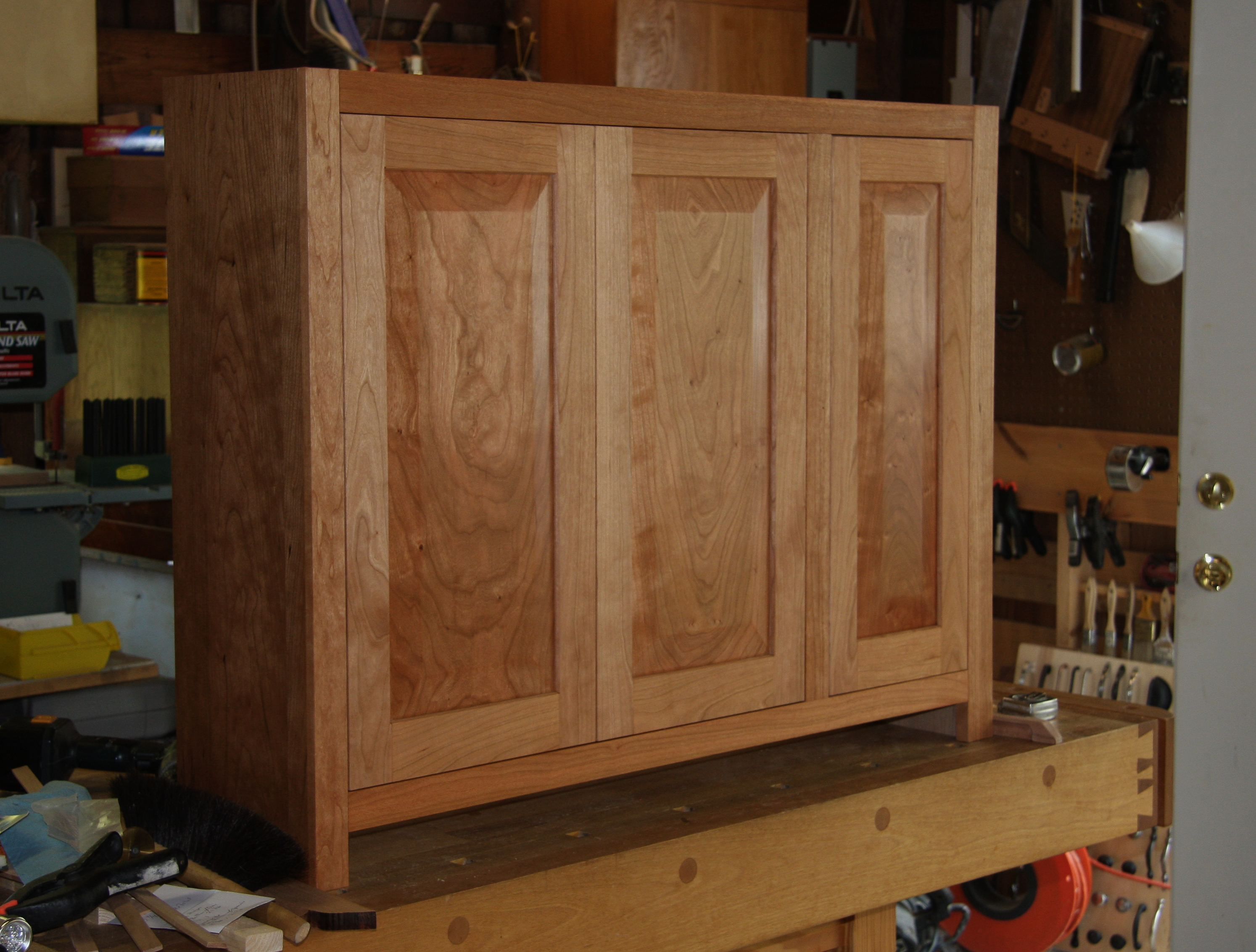 Right base cabinet for library shelf project
